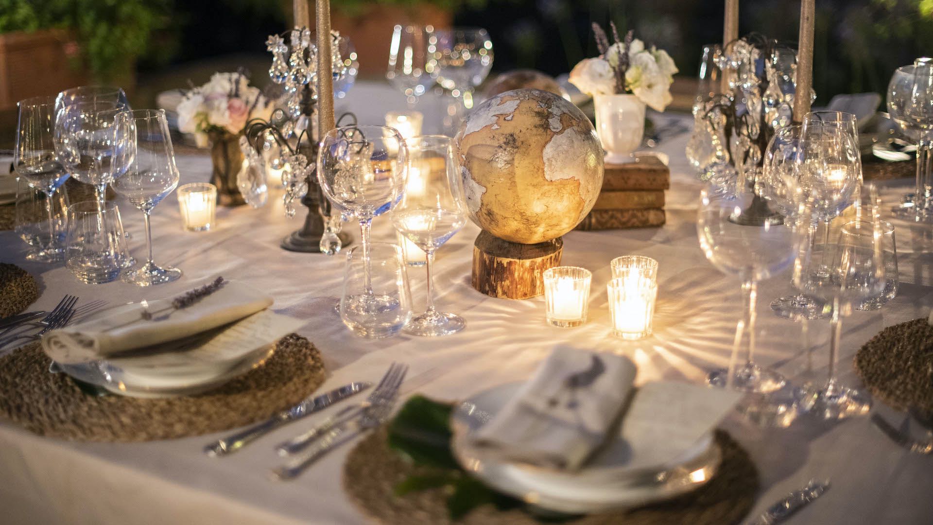 Allestimento mise en place micro wedding Toscana