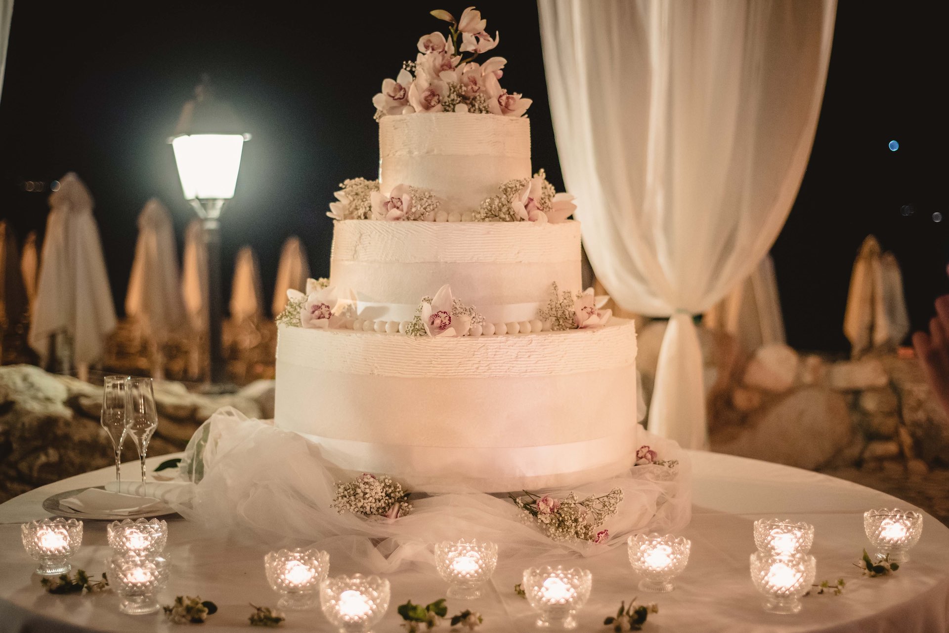 Taglio della Torta Ristorante Maitù matrimonio Isola d'Elba